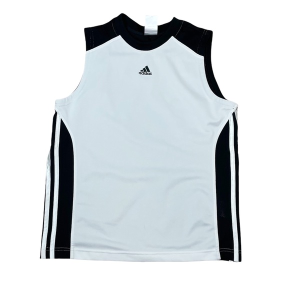 Adidas boys Clima 365 Active tank top Large black white